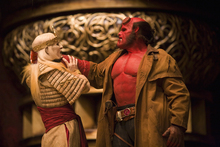 Hellboy (Ron Perlman) fights evil in Hellboy II: The Golden Army