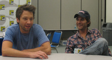 Actors Michael Weston and Johnny Whitworth