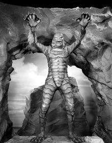 Ben Chapman as the title creature in Jack Arnold's Creature from the Black Lagoon (1954). Publicity pic from doctormacro.com.