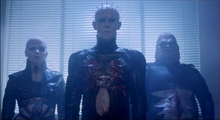 Demons to some. Angels to others. Pinhead (Doug Bradley) leads the Cenobites in Clive Barker's Hellraiser (1987).