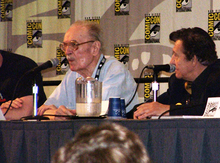 Forrest Ackerman and Basil Gogos at Comic-Con International 2006