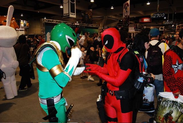 The Green Ranger and Deadpool Duke It Out