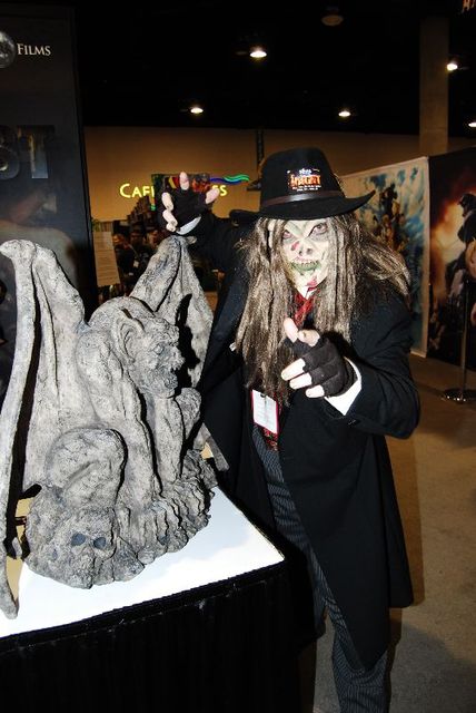 Gargoyle and Ghoul at the Horrorfest Booth