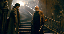 Benicio del Toro and Anthony Hopkins in The Wolfman (2010)