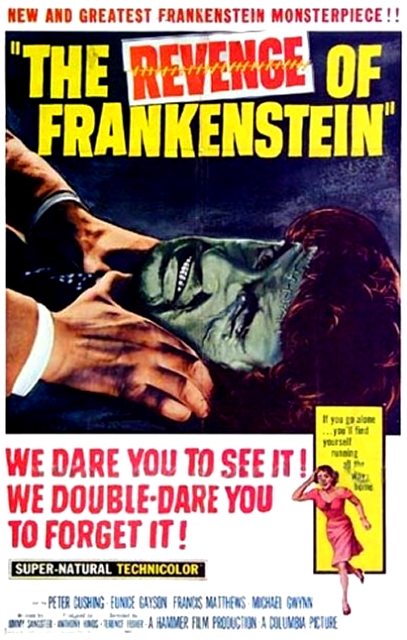 Revenge of Frankenstein poster